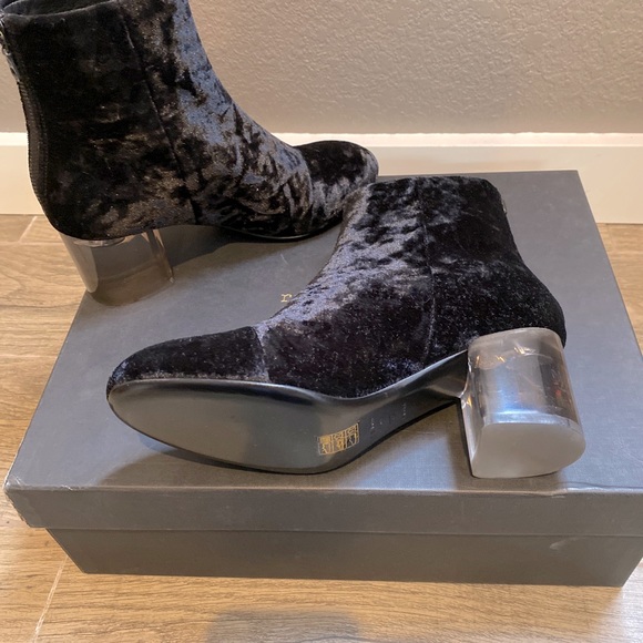 NIB - Rag & Bone Drea Black Velvet Boot - size 6.5 - Picture 9 of 14